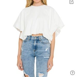 GREY LAB BUBBLE T-SHIRT WHITE